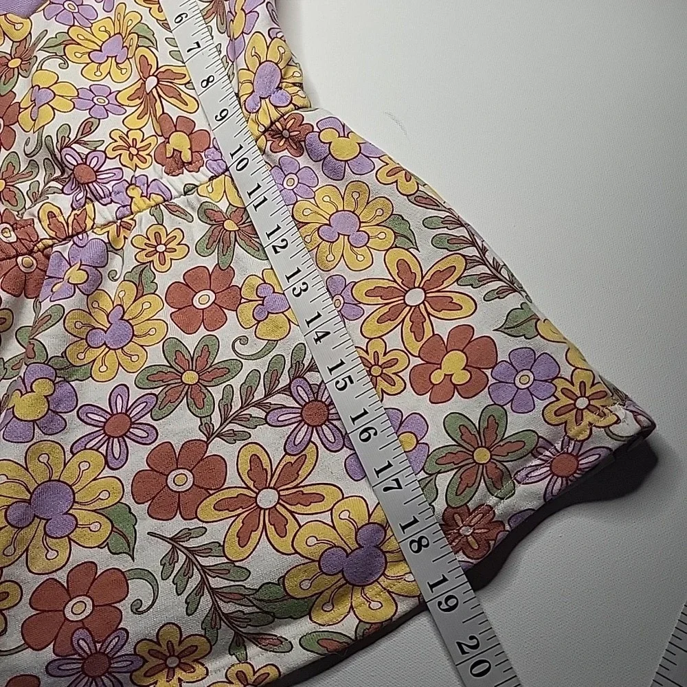 DISNEY Jr Mickey Disney Collection Dress Hidden Floral‎ Mickey Purple Collar 2T